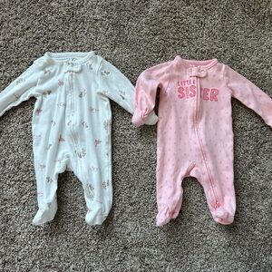 Carter’s 2-Way Zip Pajamas (set of 2)
